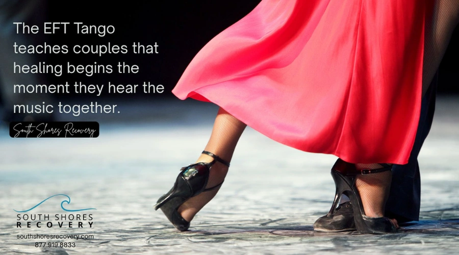 Image of a couple in a therapy session practicing the EFT Tango steps
